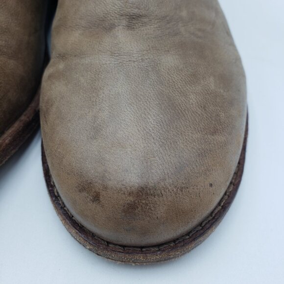 Free People Alamosa Boots 6.5 Womens Leather Ankle Booties Taupe Brown - Picture 12 of 12